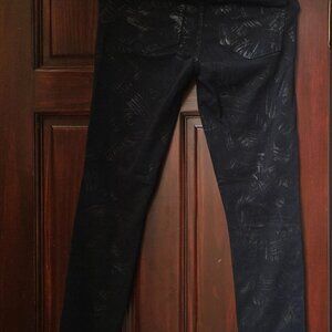Paige Black and Gray Skinny jeans EUC